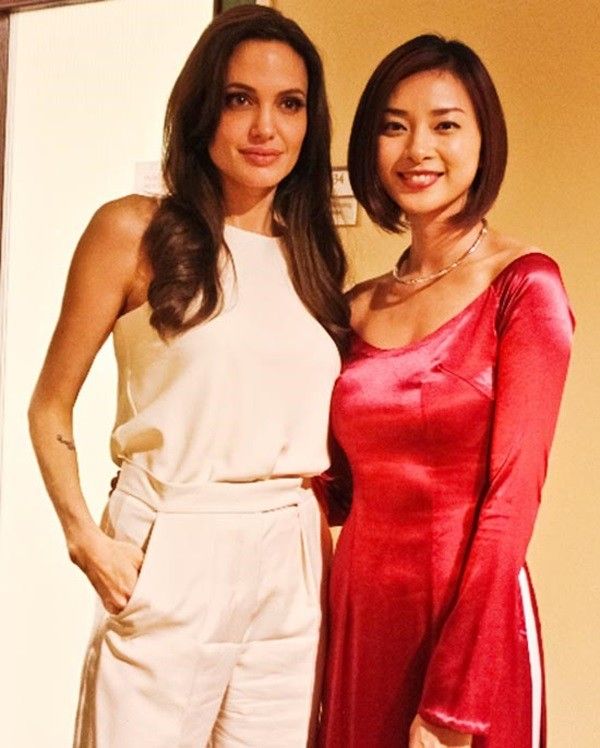 Cũng trong sự kiện này, Ngô Thanh Vân có dịp đọ sắc cùng Angelina Jolie.