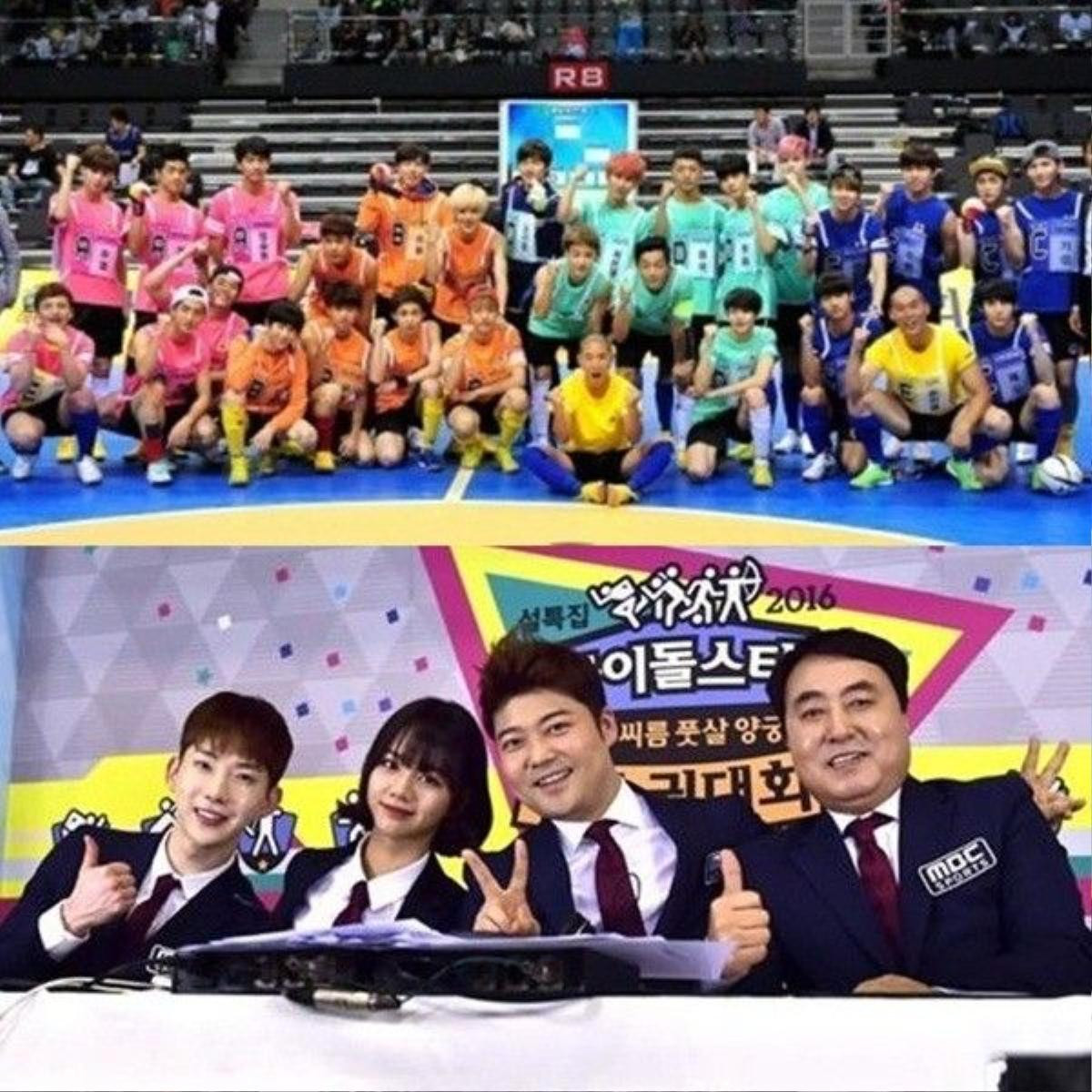 Idol Star Athletics Championships đã được quay trước Tết vài tháng nhưng được để dành để phát sóng vào dịp đầu năm mới 9/2/2016. Show được coi là thế vận hội thể thao giữa các thần tượng, được tổ chức hàng năm của đài MBC, với số lượng idols tham gia đông đảo nhất. Các nhóm như EXO, BEAST, VIXX, BTS, APINK, TWICE, SEVENTEEN, GOT7, N.Flying, Lovelyz, GFriend, Bestie, Red Velvet... sẽ lần lượt tham gia vào nhiều bộ môn thể thao, thi đấu giành huy chương.