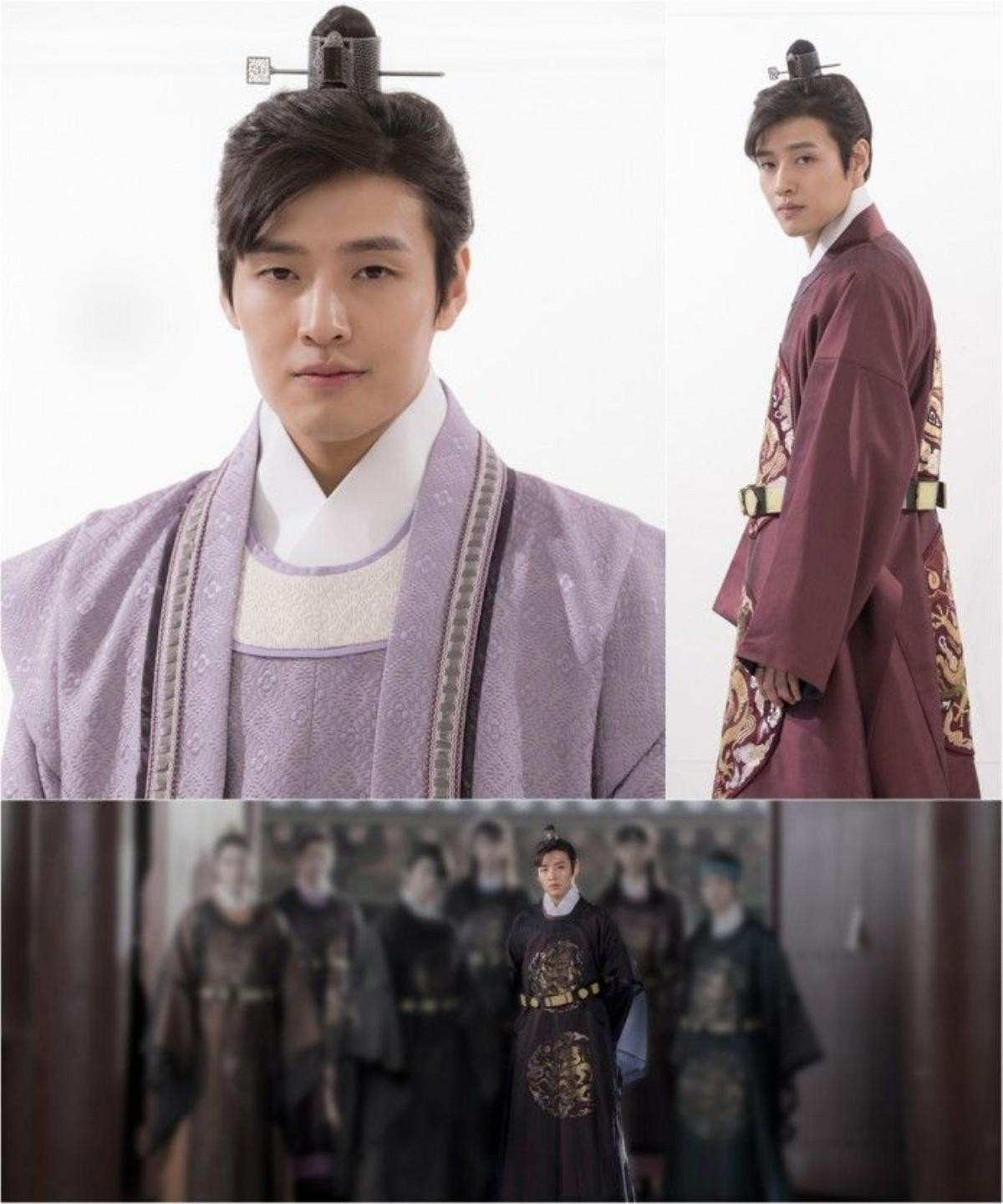 Tạo hình của Kang Ha Neul trong vai hoàng tử thứ tám Wang Wook. 